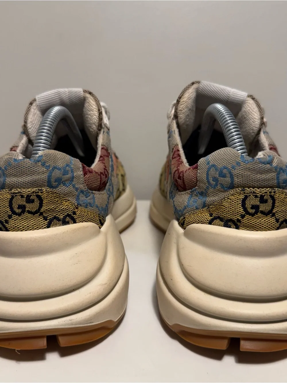 Gucci Rhyton GG Multi Monogram Canvas Low Top Runners Men’s 7.5 Women’s 9 Logo